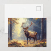 Elegant hertenverblijf in het bos briefkaart (Voorkant / Achterkant)