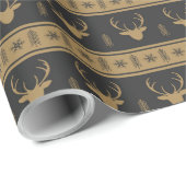 Elegant hertenwikkelpapier voor geschenken cadeaupapier (Rol Hoek)