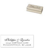 Elegant  het Adres van de Terugkeer van de Weduwen Rubberstempel (Gestempeld)