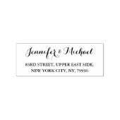 Elegant het Adres van de Terugkeer van het Verlovi Rubberstempel (Afrduk)