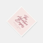 Elegant het avontuur begint Roos Gold Wedding Servet (Hoek)