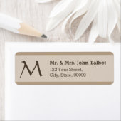 Elegant het Etiket van het Adres van de Terugkeer  (Insitu)