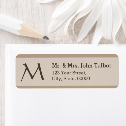 Elegant het Etiket van het Adres van de Terugkeer  (Insitu)