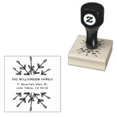 Elegant het Etiket van het Adres van de Terugkeer Rubberstempel (Gestempeld)
