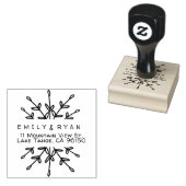 Elegant het Etiket van het Adres van de Terugkeer  Rubberstempel (Gestempeld)