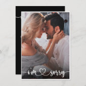 Elegant het Geheugen van de Foto het spijt me Kaar Bedankkaart (Voorkant / Achterkant)