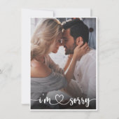 Elegant het Geheugen van de Foto het spijt me Kaar Bedankkaart (Voorkant)