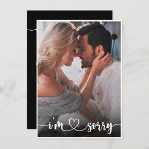 Elegant het Geheugen van de Foto het spijt me Kaar Bedankkaart