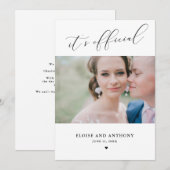 Elegant Het is de officiële Kaart van de Aankondig (Voorkant / Achterkant)