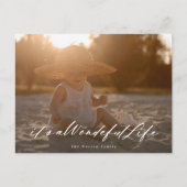 elegant | Het is een prachtig leven | Kerstfoto Feestdagenkaart (Voorkant)