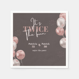 Elegant Het is een Twee keer zo leuke gezamenlijke Servet