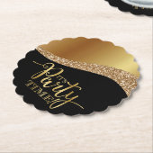 Elegant het is feesttijd kartonnen onderzetters (Gekanteld)