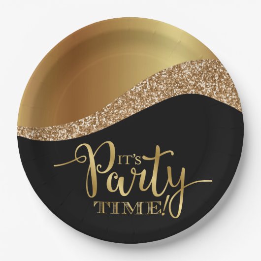 Elegant Het is Party Time Paper Bord (Voorkant)