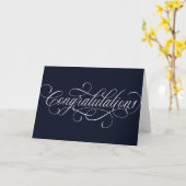 Elegant het manuscriptontwerp van het Gefeliciteer Kaart (Gele Bloem)