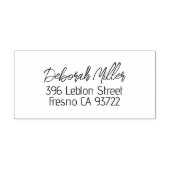 Elegant het richten van de Naam van Manuscript Rubberstempel (Afrduk)