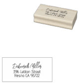 Elegant het richten van de Naam van Manuscript Rubberstempel (Gestempeld)