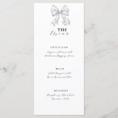 Elegant, het strikken van de bruiloftsshow menu (Voorkant)