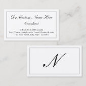 Elegant, het Visitekaartje van de Adviseur van het (Voorkant / Achterkant)