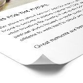 Elegant High School Foto Afstuderen Gift Poster (Hoek)