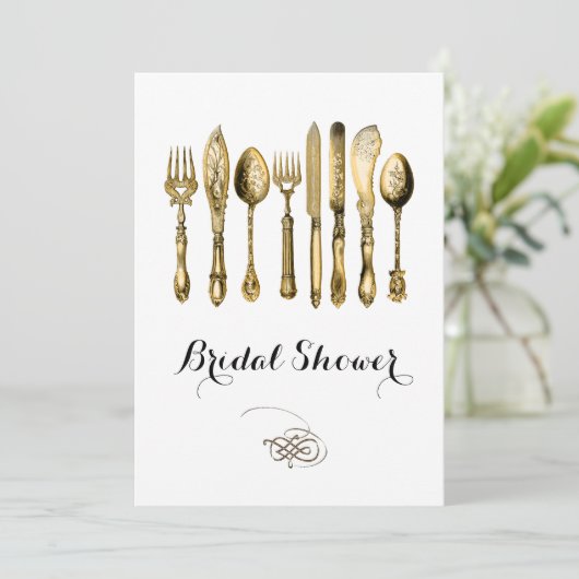 Elegant high tea Gold Kaart (Staand voorkant)