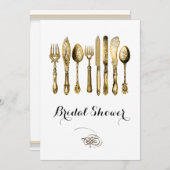 Elegant high tea Gold Kaart (Voorkant / Achterkant)