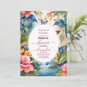 Elegant hij geeft me vlinders Vrijgezellenfeest Kaart (Staand voorkant)