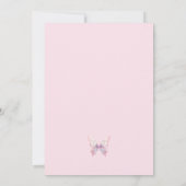 Elegant hij geeft me vlinders Vrijgezellenfeest Kaart (Achterkant)