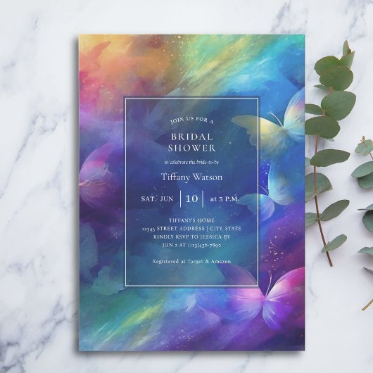 Elegant hij geeft me vlinders Vrijgezellenfeest Kaart