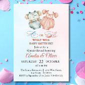 Elegant hij of zij Waterverf geslachtsonthulling Kaart