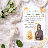 Elegant Hijabi 18th Birthday Photo Invitation | Go Kaart