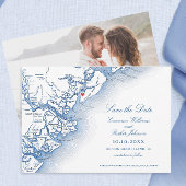 Elegant Hilton Head South Carolina Kaart Bruiloft