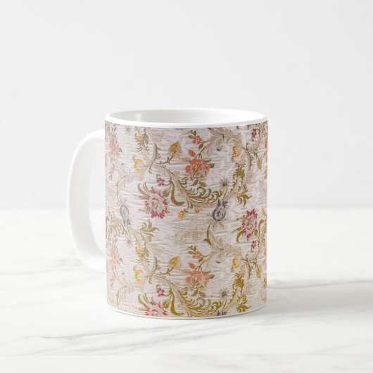 Elegant Historic  Victoriaans Textielvezel Koffiemok (Voorkant links)