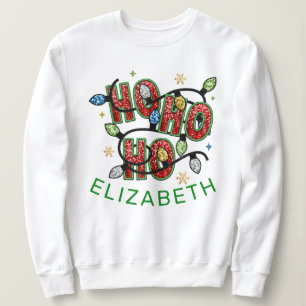 Elegant Ho Ho Ho Kerst gepersonaliseerd Trui
