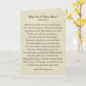 Elegant Hoe hou ik van ze? Romantic Poem Kaart (Gele Bloem)