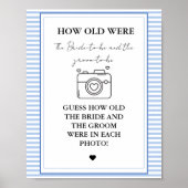 Elegant Hoe oud waren ze vrijgezellenfeest Game te Poster (Voorkant)