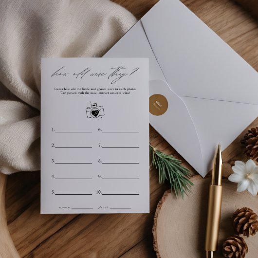 Elegant hoe oud waren ze Vrijgezellenfeest spel