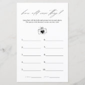 Elegant hoe oud waren ze Vrijgezellenfeest spel (Voorkant)