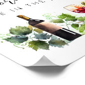 Elegant hoeveel Corks wijnmakerij spel Vrijgezelle Poster (Hoek)