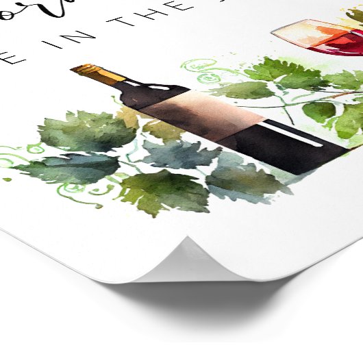 Elegant hoeveel Corks wijnmakerij spel Vrijgezelle Poster (Hoek)