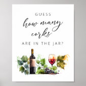 Elegant hoeveel Corks wijnmakerij spel Vrijgezelle Poster (Voorkant)