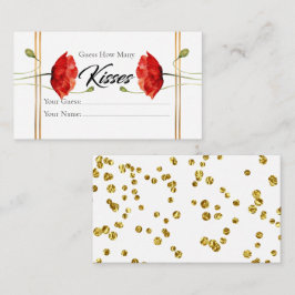 Elegant Hoeveel Kisses Bridal Enclosure Kaart