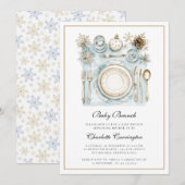 Elegant Holiday Baby Brunch Baby shower Uitnodigin Kaart (Voorkant / Achterkant)