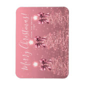 Elegant Holiday Blush Pink Christmas Trees  Magneet (Verticaal)