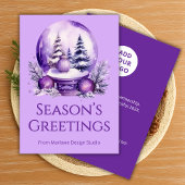  Elegant Holiday Card | Upload Business Info Feestdagenkaart