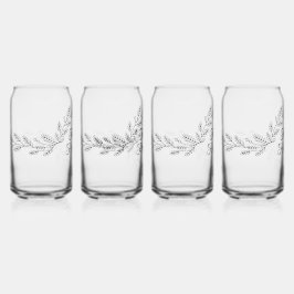 Elegant Holiday Cheer Blikvorm Glas