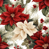 Elegant Holiday Curtain Red Bloom Bathroom Gift Douchegordijn