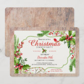 Elegant Holiday Dinner Party Uitnodiging (Voorkant / Achterkant)