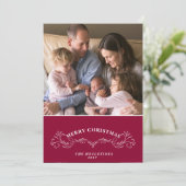 Elegant Holiday-fotokaart - Editable Greeting Feestdagenkaart (Staand voorkant)