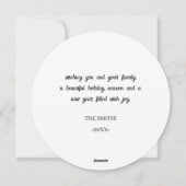 Elegant Holiday-fotokaart Feestdagenkaart (Achterkant)