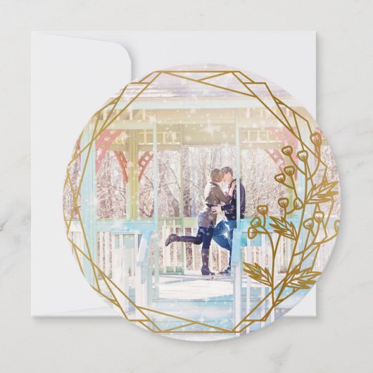 Elegant Holiday-fotokaart Feestdagenkaart (Voorkant)